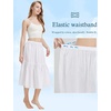 image:imageBEAUTELICATE Half Slip Skirt Extender 100 Cotton Vintage UnderskirtIvory30 Length