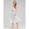 image:imageBEAUTELICATE Half Slip Skirt Extender 100 Cotton Vintage UnderskirtIvory30 Length