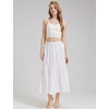 image:imageBEAUTELICATE Half Slip Skirt Extender 100 Cotton Vintage UnderskirtIvory34 Length