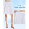 image:imageBEAUTELICATE Half Slip Skirt Extender 100 Cotton Vintage UnderskirtWhite22 Length