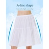 image:imageBEAUTELICATE Half Slip Skirt Extender 100 Cotton Vintage UnderskirtWhite22 Length