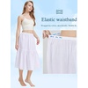 image:imageBEAUTELICATE Half Slip Skirt Extender 100 Cotton Vintage UnderskirtWhite30 Length