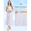 image:imageBEAUTELICATE Half Slip Skirt Extender 100 Cotton Vintage UnderskirtWhite34 Length