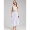 image:imageBEAUTELICATE Half Slip Skirt Extender 100 Cotton Vintage UnderskirtWhite34 Length