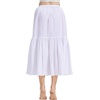 image:imageBEAUTELICATE Half Slip Skirt Extender 100 Cotton Vintage UnderskirtWhite34 Length