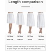 image:imageBEAUTELICATE Half Slip Skirt Extender with Lace Embroidery 100 Cotton Vintage UnderskirtIvory32 Length