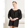 image:imageBEAUTELICATE Peasant Blouse Cotton Renaissance Faire Top Victorian Off ShoulderBlack