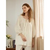 image:imageBEAUTELICATE Peasant Blouse Cotton Renaissance Faire Top Victorian Off ShoulderCream