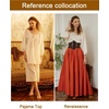 image:imageBEAUTELICATE Peasant Blouse Cotton Renaissance Faire Top Victorian Off ShoulderIvory