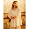 image:imageBEAUTELICATE Peasant Blouse Cotton Renaissance Faire Top Victorian Off ShoulderIvory