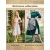 image:imageBEAUTELICATE Peasant Skirt Vintage Tea Length Skirt Without Lining 100 Cotton LightweightIvory