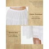 image:imageBEAUTELICATE Peasant Skirt Vintage Tea Length Skirt Without Lining 100 Cotton LightweightIvory