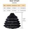 image:imageBEAUTELICATE Petticoat Hoop Slip Underskirt Women Wedding Dress Skirt GownBlack