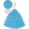 image:imageBEAUTELICATE Petticoat Hoop Slip Underskirt Women Wedding Dress Skirt GownIce Blue