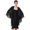 image:imageBEAUTELICATE Shawls Wraps Scarf Chiffon For Women Bridal Wedding Evening DressesBlack