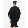 image:imageBEAUTELICATE Shawls Wraps Scarf Chiffon For Women Bridal Wedding Evening DressesBlack