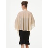 image:imageBEAUTELICATE Shawls Wraps Scarf Chiffon For Women Bridal Wedding Evening DressesChampagne