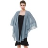 image:imageBEAUTELICATE Shawls Wraps Scarf Chiffon For Women Bridal Wedding Evening DressesDusty Blue