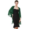 image:imageBEAUTELICATE Shawls Wraps Scarf Chiffon For Women Bridal Wedding Evening DressesEmerald Green