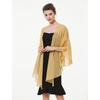image:imageBEAUTELICATE Shawls Wraps Scarf Chiffon For Women Bridal Wedding Evening DressesGold
