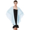 image:imageBEAUTELICATE Shawls Wraps Scarf Chiffon For Women Bridal Wedding Evening DressesLight Blue