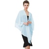 image:imageBEAUTELICATE Shawls Wraps Scarf Chiffon For Women Bridal Wedding Evening DressesLight Blue