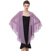 image:imageBEAUTELICATE Shawls Wraps Scarf Chiffon For Women Bridal Wedding Evening DressesMauve
