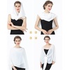 image:imageBEAUTELICATE Shawls Wraps Scarf Chiffon For Women Bridal Wedding Evening DressesMidnight Blue