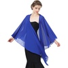 image:imageBEAUTELICATE Shawls Wraps Scarf Chiffon For Women Bridal Wedding Evening DressesRoyal Blue