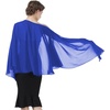 image:imageBEAUTELICATE Shawls Wraps Scarf Chiffon For Women Bridal Wedding Evening DressesRoyal Blue