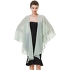 image:imageBEAUTELICATE Shawls Wraps Scarf Chiffon For Women Bridal Wedding Evening DressesSage Green