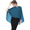 image:imageBEAUTELICATE Shawls Wraps Scarf Chiffon For Women Bridal Wedding Evening DressesTeal Blue