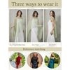 image:imageBEAUTELICATE Sheer Bridal Shawl for Wedding Dress 3 Multiways Shawl Bridesmaids Capelet ScarfChartreuse Green