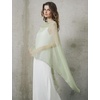 image:imageBEAUTELICATE Sheer Bridal Shawl for Wedding Dress 3 Multiways Shawl Bridesmaids Capelet ScarfChartreuse Green