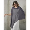 image:imageBEAUTELICATE Sheer Bridal Shawl for Wedding Dress 3 Multiways Shawl Bridesmaids Capelet ScarfDark Grey