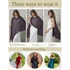 image:imageBEAUTELICATE Sheer Bridal Shawl for Wedding Dress 3 Multiways Shawl Bridesmaids Capelet ScarfDusty Purple