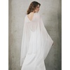 image:imageBEAUTELICATE Sheer Bridal Shawl for Wedding Dress 3 Multiways Shawl Bridesmaids Capelet ScarfIvory