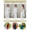image:imageBEAUTELICATE Sheer Bridal Shawl for Wedding Dress 3 Multiways Shawl Bridesmaids Capelet ScarfIvory