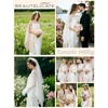 image:imageBEAUTELICATE Sheer Bridal Shawl for Wedding Dress 3 Multiways Shawl Bridesmaids Capelet ScarfIvory