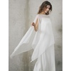 image:imageBEAUTELICATE Sheer Bridal Shawl for Wedding Dress 3 Multiways Shawl Bridesmaids Capelet ScarfIvory