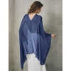 image:imageBEAUTELICATE Sheer Bridal Shawl for Wedding Dress 3 Multiways Shawl Bridesmaids Capelet ScarfMidnight Blue