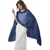 image:imageBEAUTELICATE Sheer Bridal Shawl for Wedding Dress 3 Multiways Shawl Bridesmaids Capelet ScarfMidnight Blue