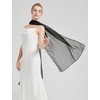 image:imageBEAUTELICATE Sheer Bridal Shawl for Wedding Dress 3 Multiways Shawl Bridesmaids Capelet ScarfMoss Green