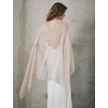 image:imageBEAUTELICATE Sheer Bridal Shawl for Wedding Dress 3 Multiways Shawl Bridesmaids Capelet ScarfNude