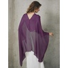 image:imageBEAUTELICATE Sheer Bridal Shawl for Wedding Dress 3 Multiways Shawl Bridesmaids Capelet ScarfPlum