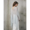 image:imageBEAUTELICATE Sheer Bridal Shawl for Wedding Dress 3 Multiways Shawl Bridesmaids Capelet ScarfPowder Blue