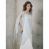 image:imageBEAUTELICATE Sheer Bridal Shawl for Wedding Dress 3 Multiways Shawl Bridesmaids Capelet ScarfPowder Blue