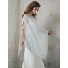 image:imageBEAUTELICATE Sheer Bridal Shawl for Wedding Dress 3 Multiways Shawl Bridesmaids Capelet ScarfPowder Blue