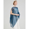 image:imageBEAUTELICATE Sheer Bridal Shawl for Wedding Dress 3 Multiways Shawl Bridesmaids Capelet ScarfTeal Blue