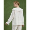 image:imageBEAUTELICATE Victorian Blouse 100 Cotton Ruffled Collar Bell Sleeves Cottagecore Shirt